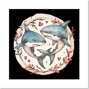 Shark Lover Design Posters and Art